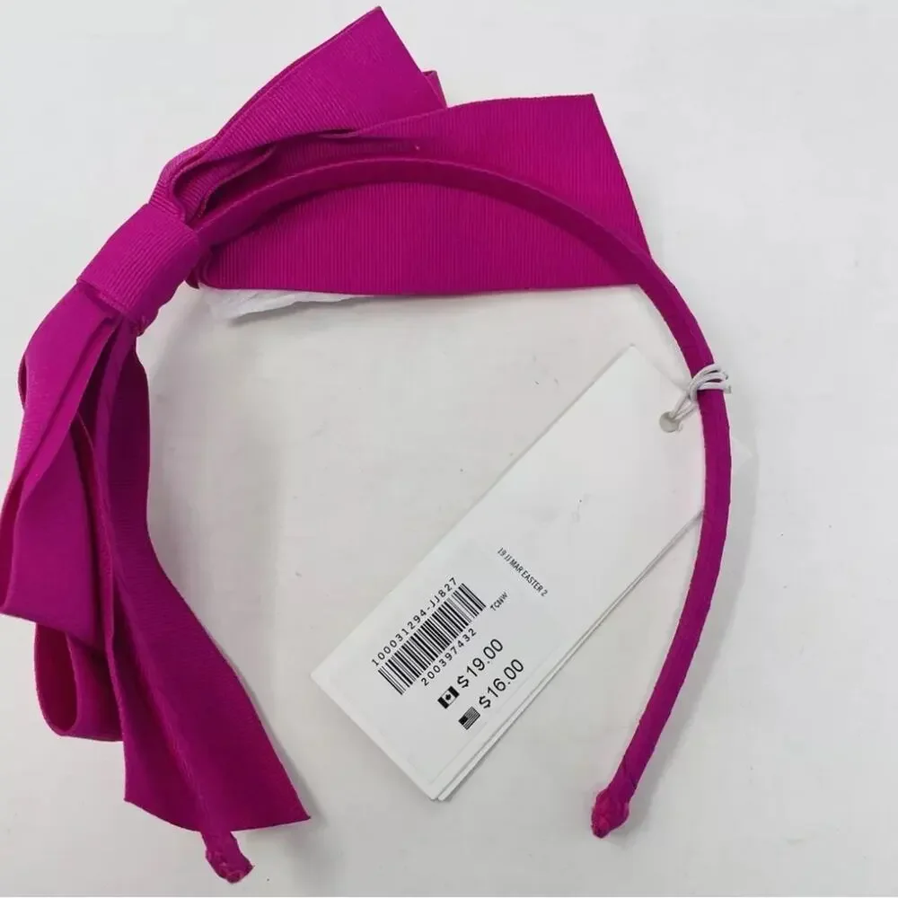 Janie and Jack Baby/Toddler Girl's Large Bow Headband - Fuchsia
